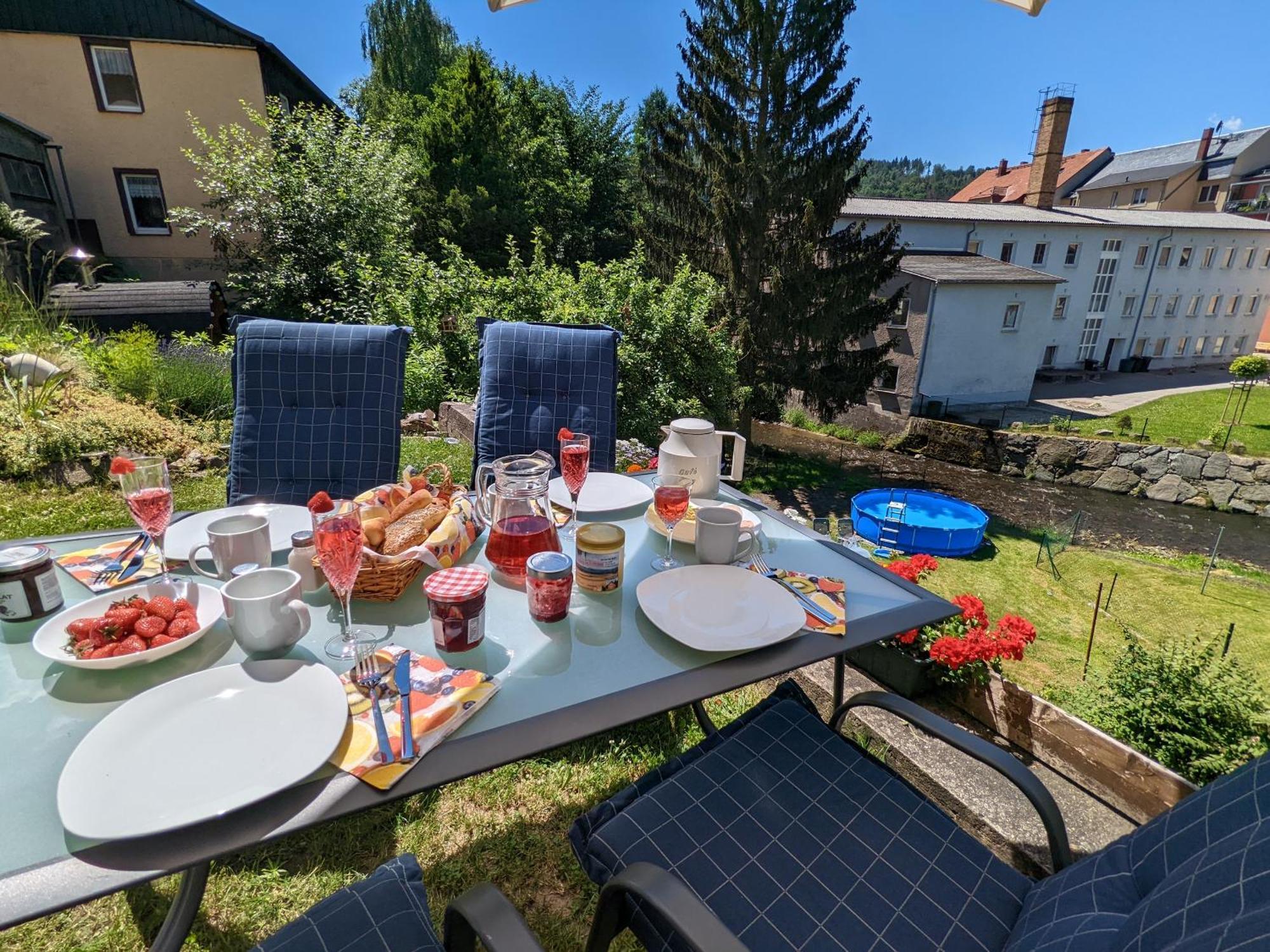 Hw2B - Urlaubsmagie - Wohlfuehlwohnung Mit Balkon, Pool, Sauna & Terrasse Sebnitz Ngoại thất bức ảnh